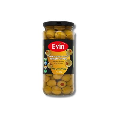 EVIN GREEN OLIVES JAR STUFFED PIEMENTO PASTE