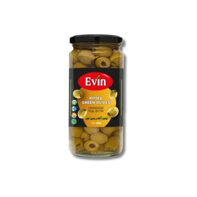 EVIN PITTED GREEN OLIVES JAR