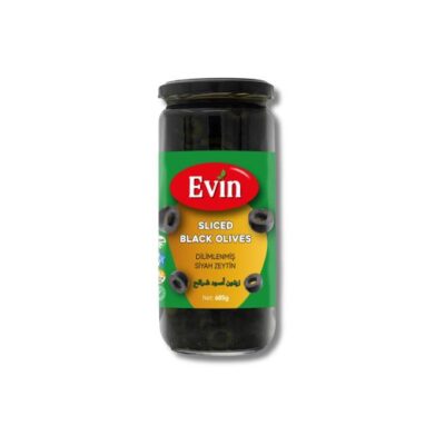 EVIN SLICED BLACK OLIVES JAR
