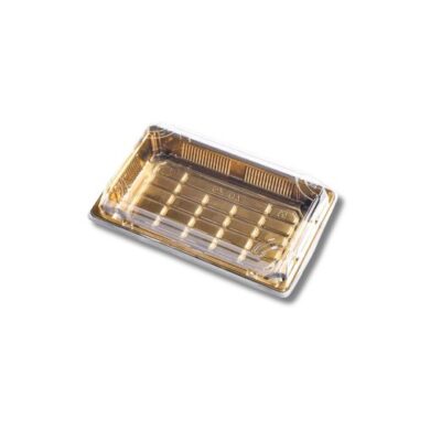 ALKARAM SUSHI BOX (GOLD) WITH LIDS LARGE