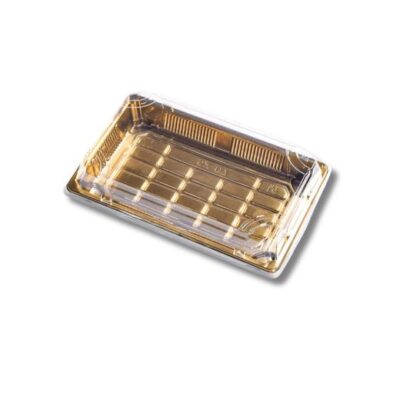 ALKARAM SUSHI BOX (GOLD) WITH LIDS XLARGE